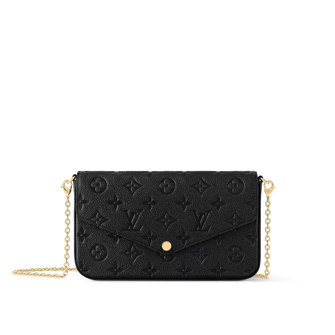 Pochette Félicie Monogram Empreinte Leather Black M82477