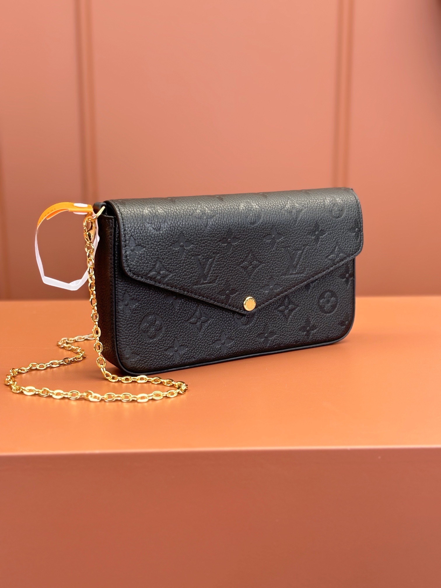 Pochette Félicie Monogram Empreinte Leather Black M82477