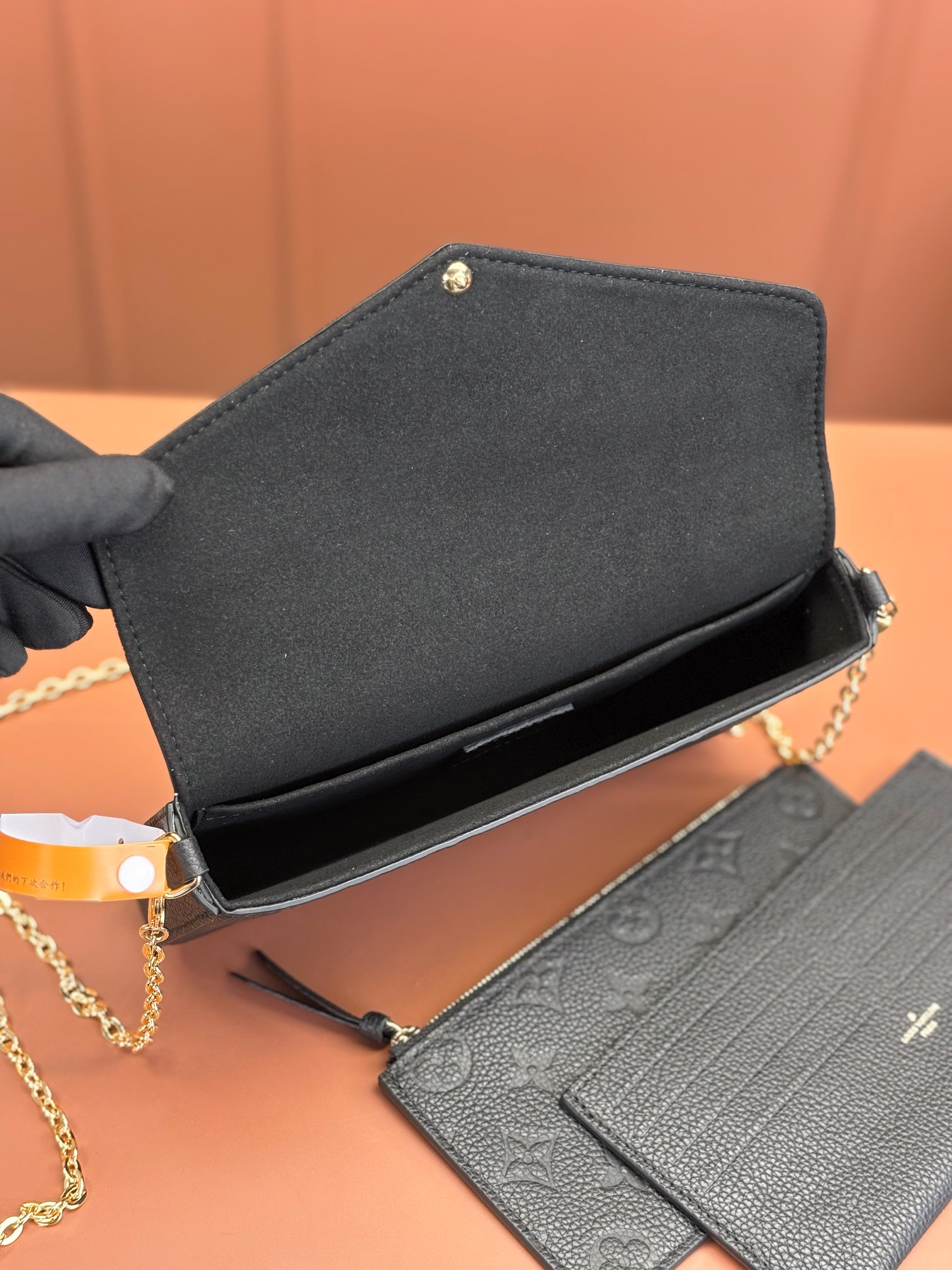 Pochette Félicie Monogram Empreinte Leather Black M82477