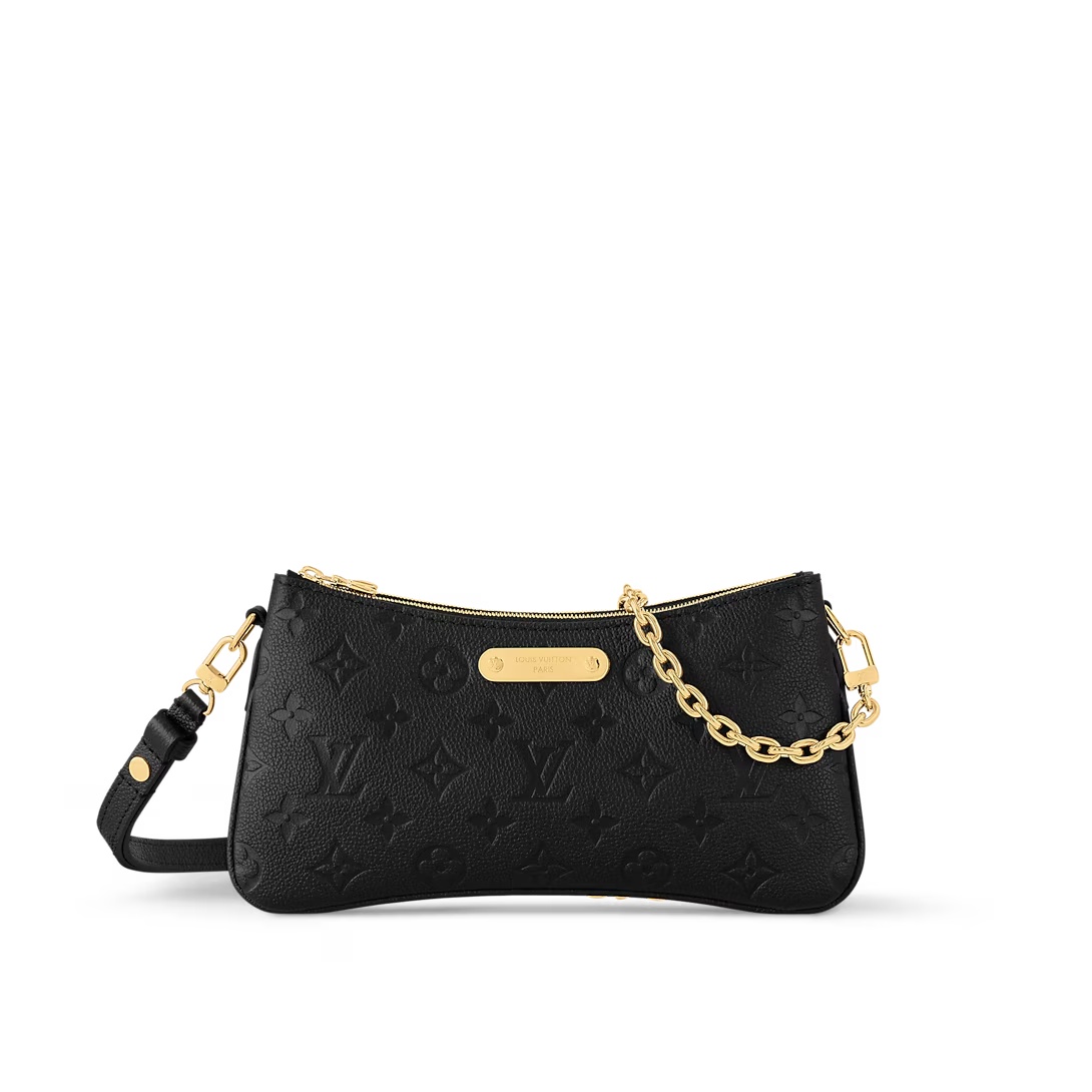 Pochette Liv Monogram Empreinte Leather Bag Black M83301