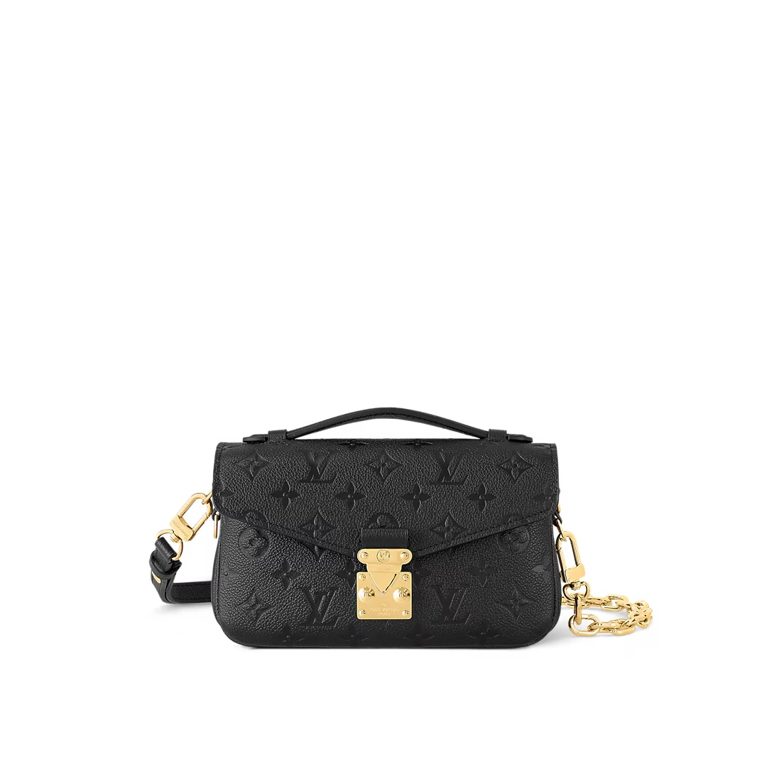 Pochette Métis East West Bag Monogram Empreinte Leather Black M46595