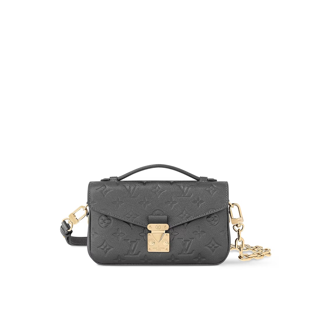 Pochette Métis East West Bag Monogram Empreinte Leather Gun Metal M11998