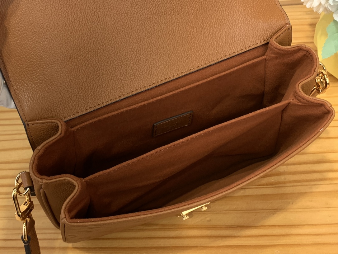 Pochette Métis Monogram Empreinte Leather Cognac M12711