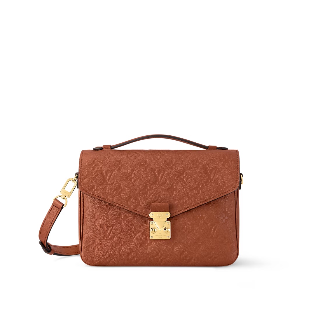 Pochette Métis Monogram Empreinte Leather Cognac M12711