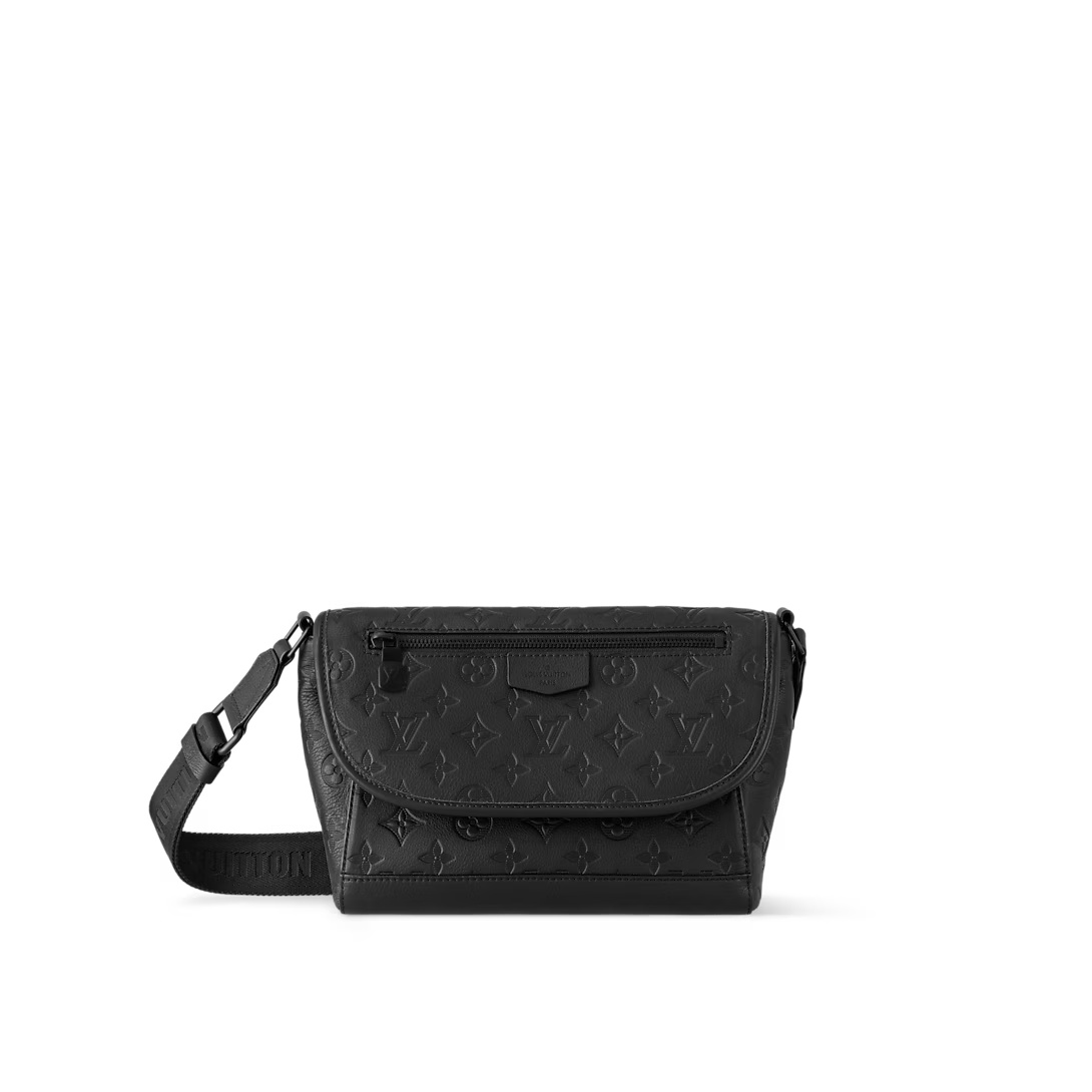 Pulse Messenger Bag G65 Black Monogram Shadow M14874