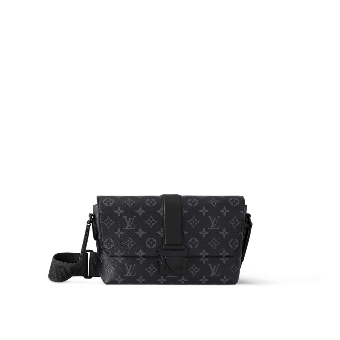 S-Cape Messenger Bag Black Monogram Eclipse M46794