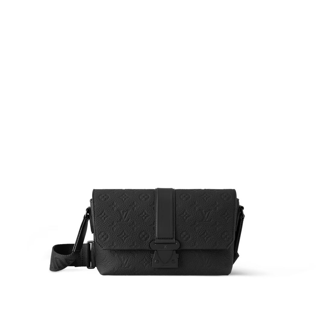 S-Cape Messenger Bag Black Monogram Taurillon M23741
