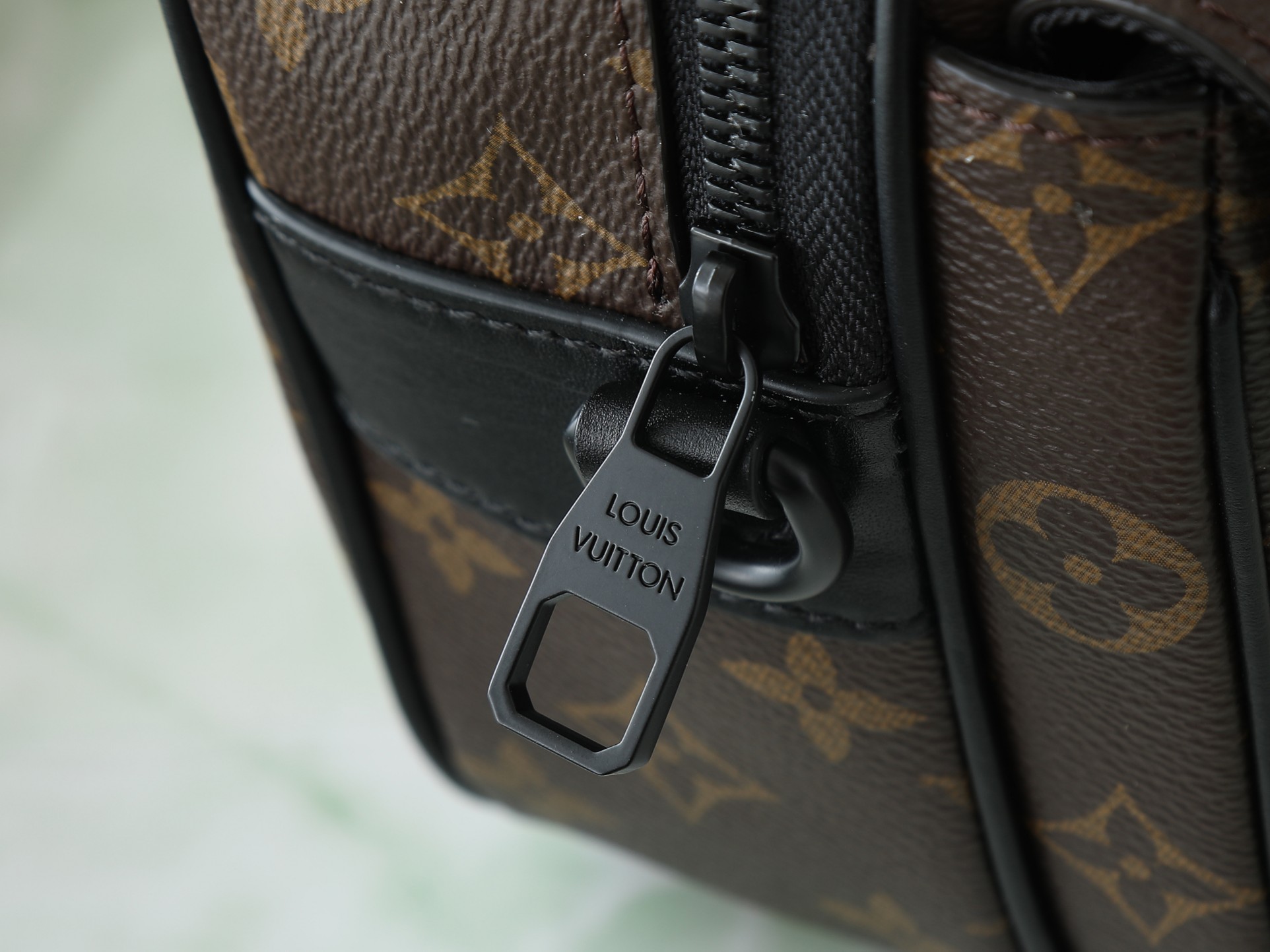 S Lock Messenger Bag Monogram Macassar M45806