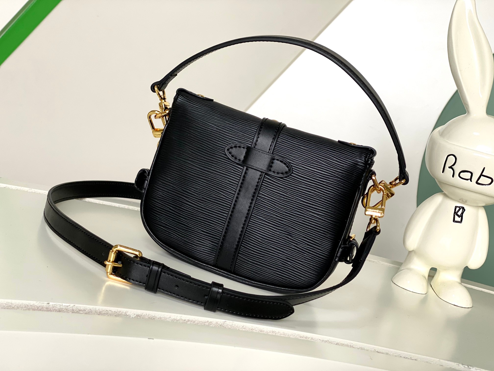 Saumur Bb Bag Epi Leather Black M23469
