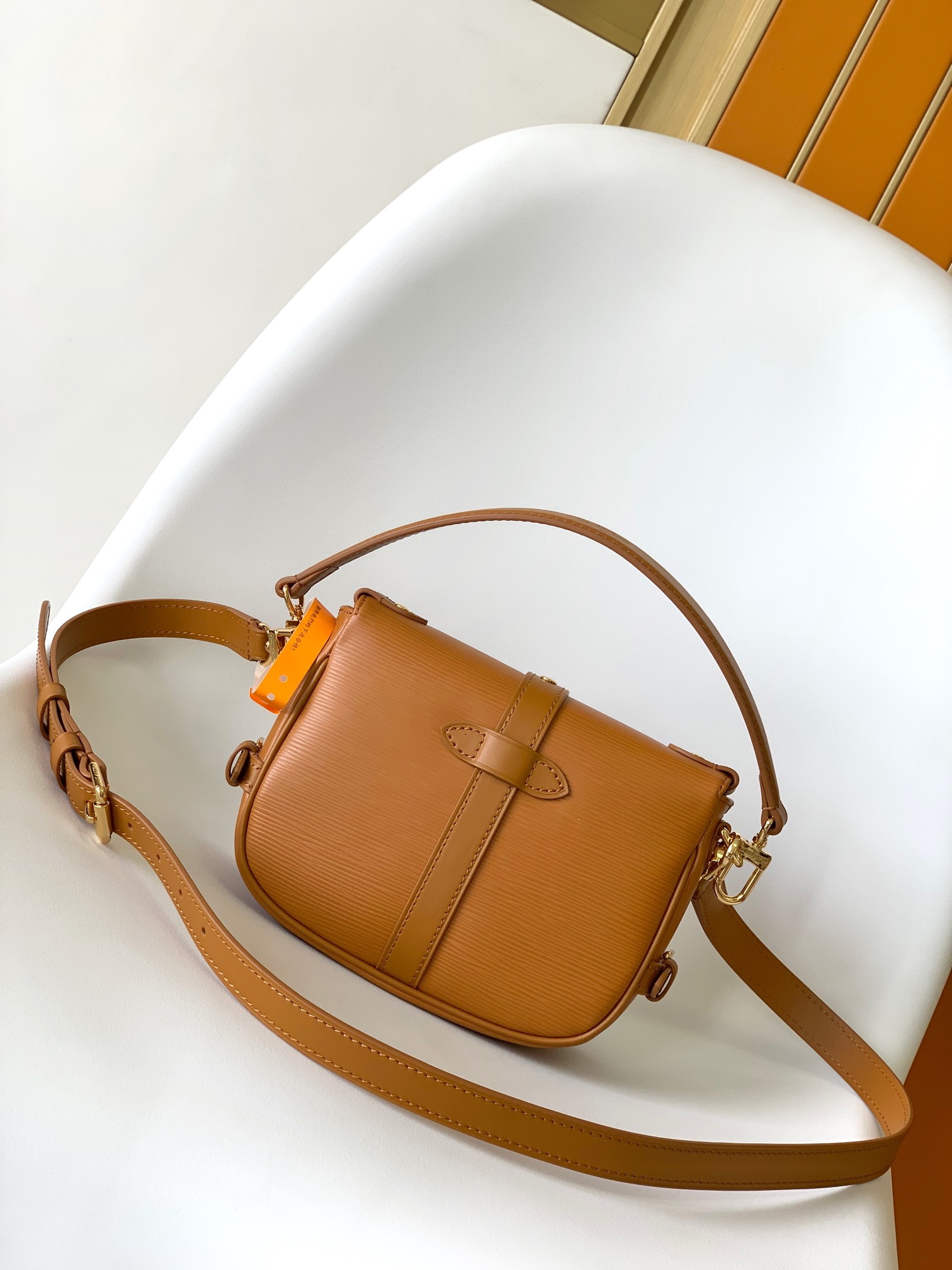 Saumur Bb Bag Epi Leather Saffron M23471