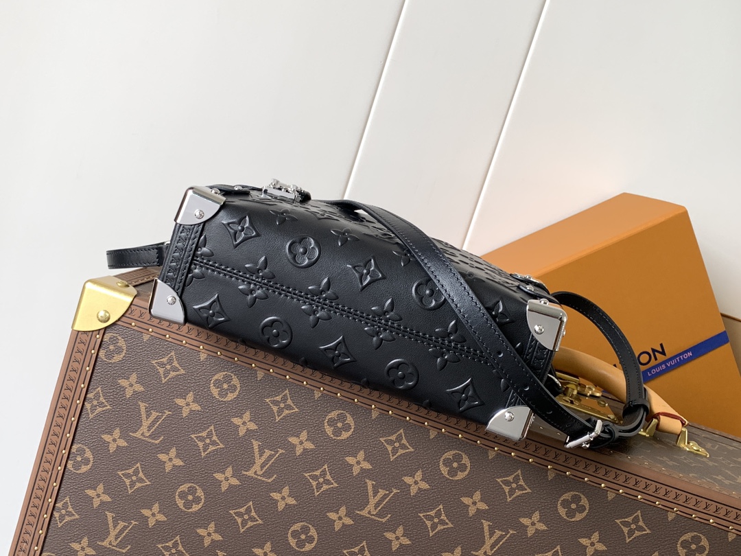 Side Trunk Mm Handbags Black Calf Leather M14572