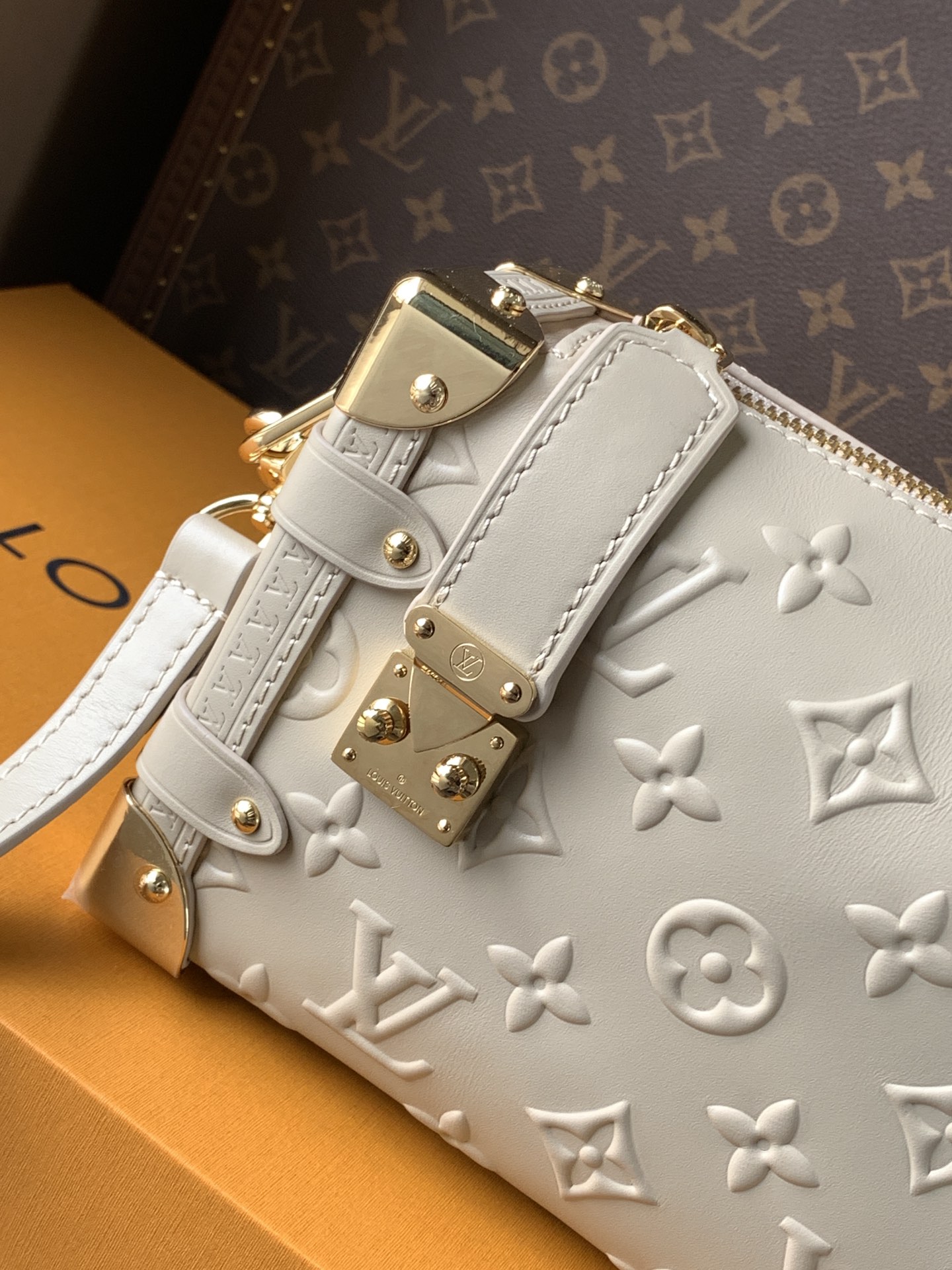 Side Trunk Pm Handbags Biscuit Calf Leather M14571