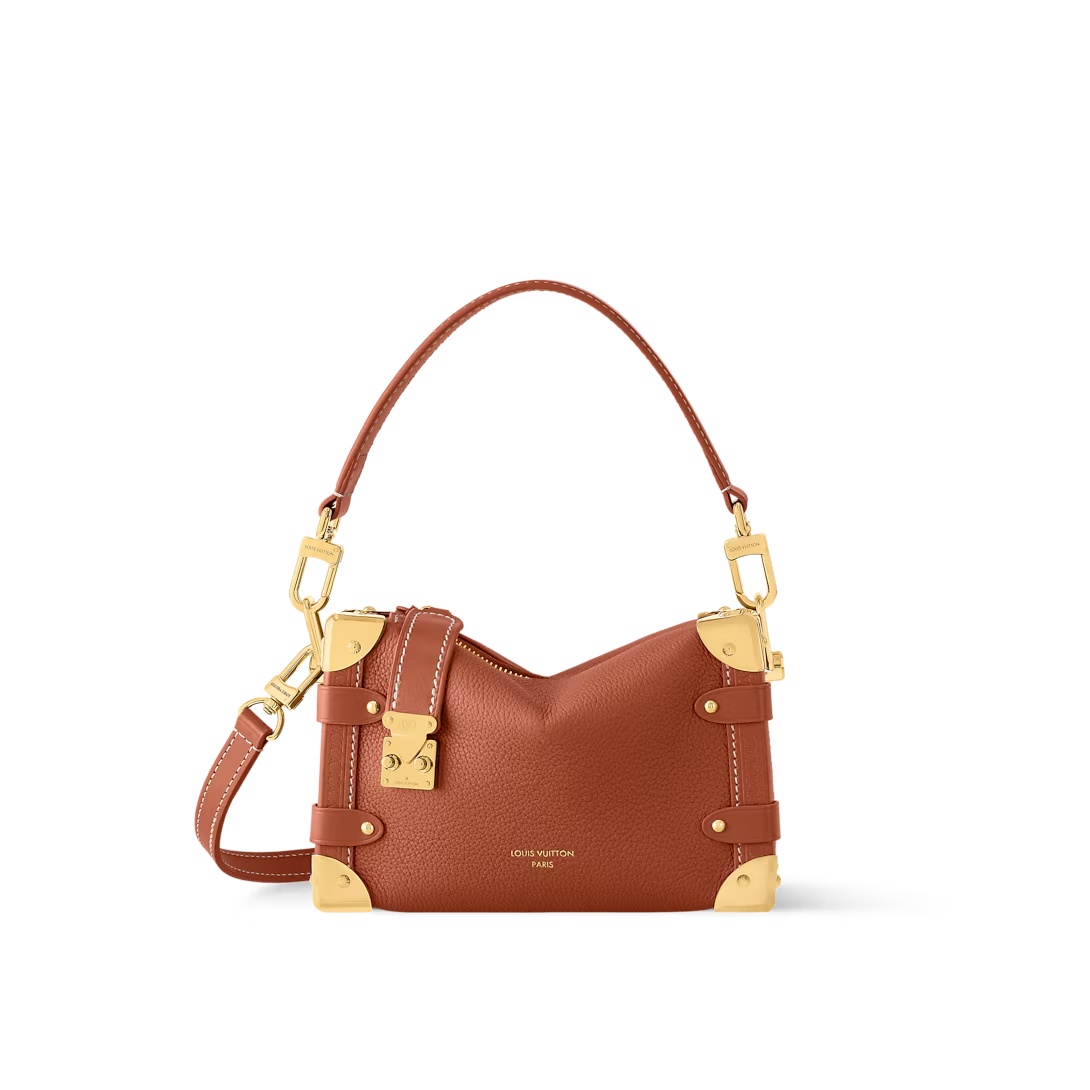 Side Trunk Pm Handbags H27 Cognac Calfskin M15224