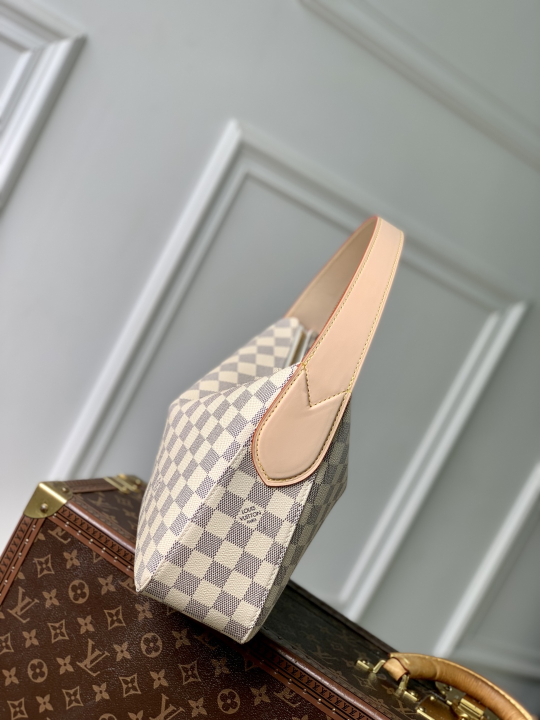 Slouchy Pm Handbags Damier Azur N00116