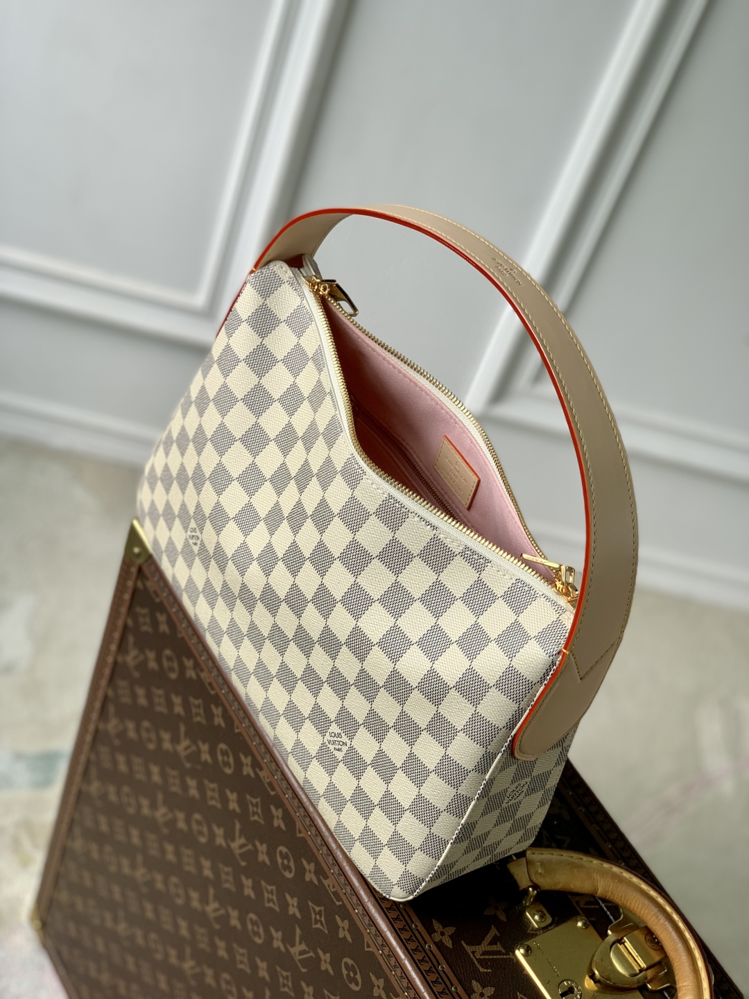 Slouchy Pm Handbags Damier Azur N00116