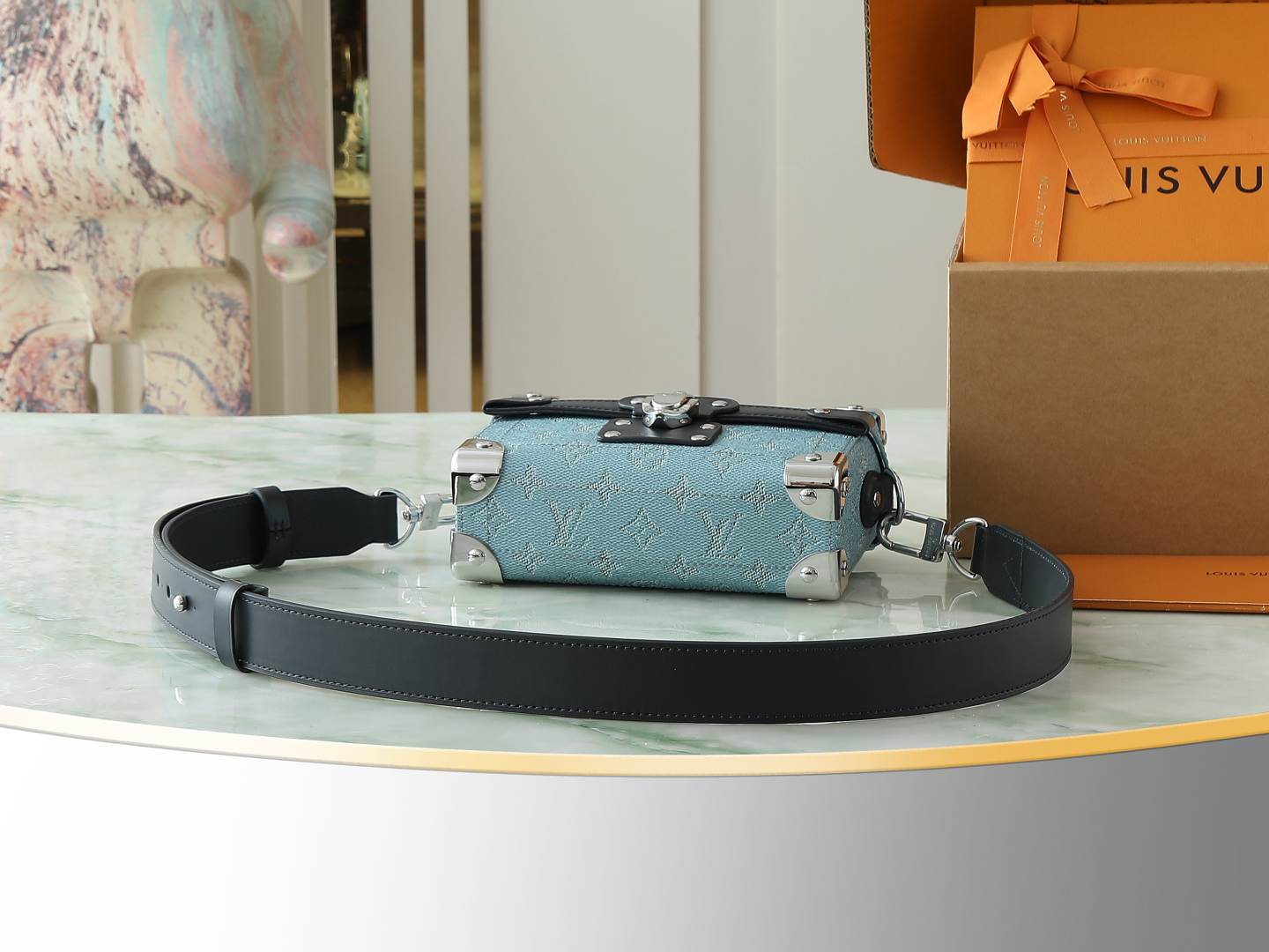 Soul Trunk Bag G71 Blue Monogram Heritage M15035