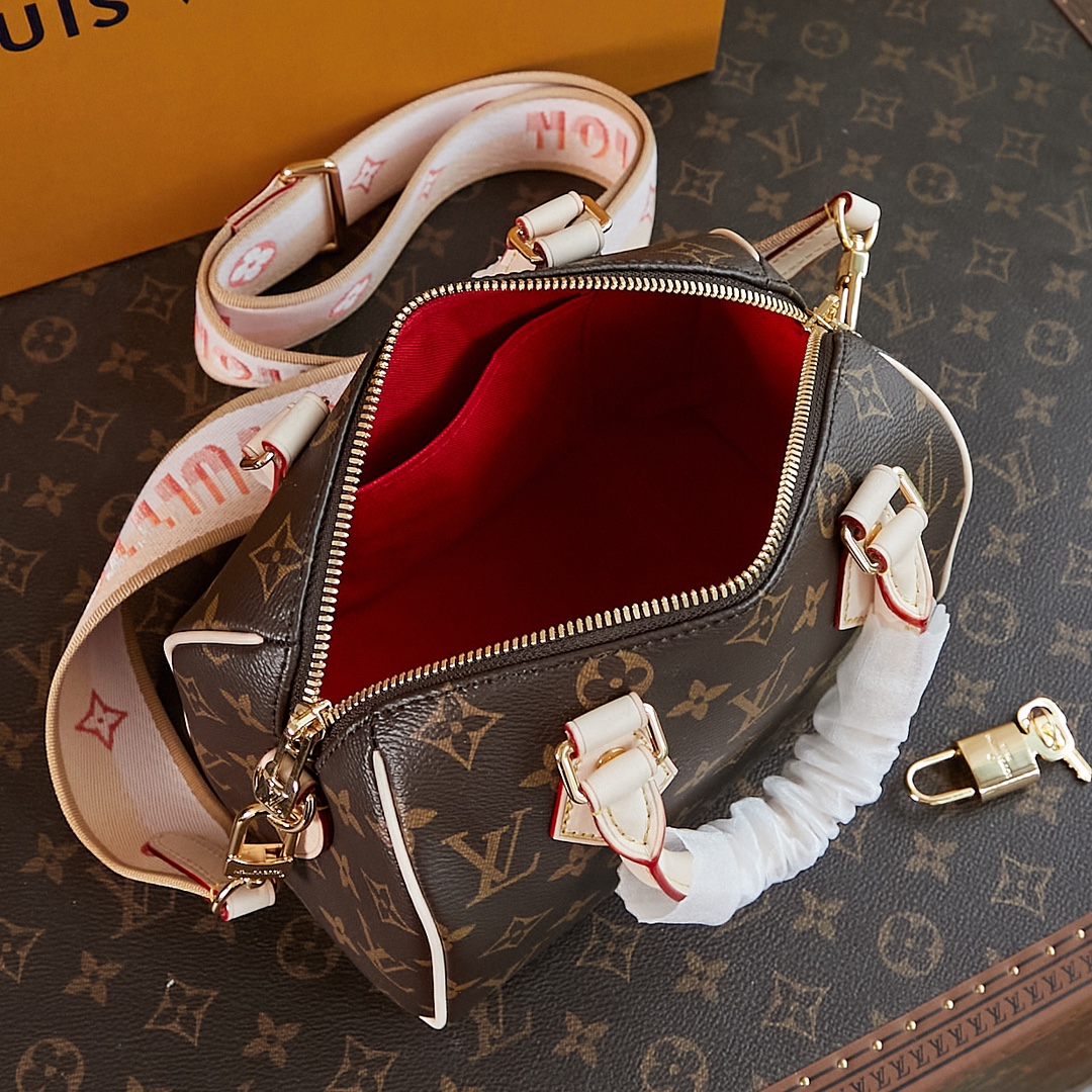 Speedy Bandoulière 20 Monogram Beige M46222