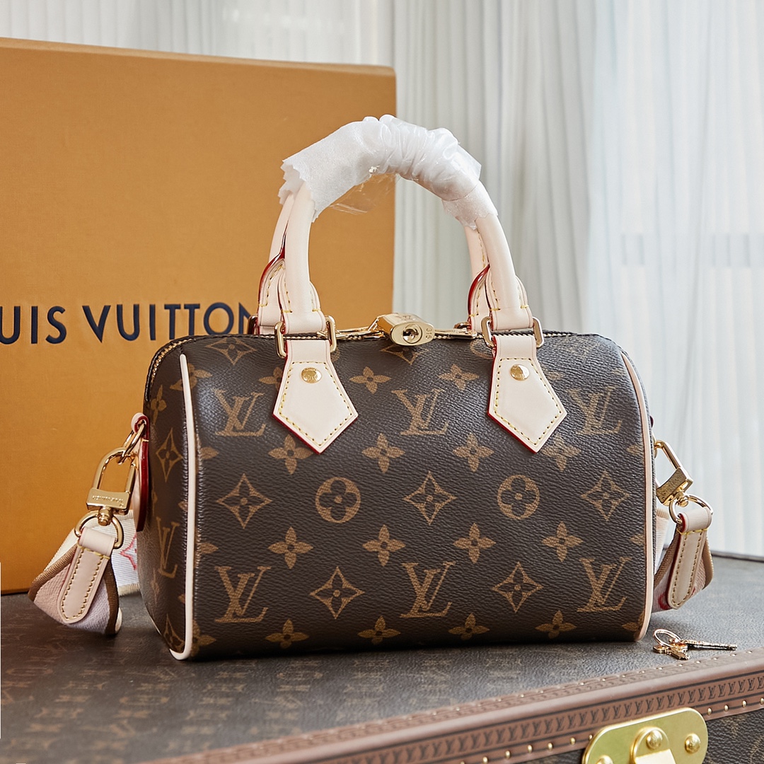 Speedy Bandoulière 20 Monogram Beige M46222
