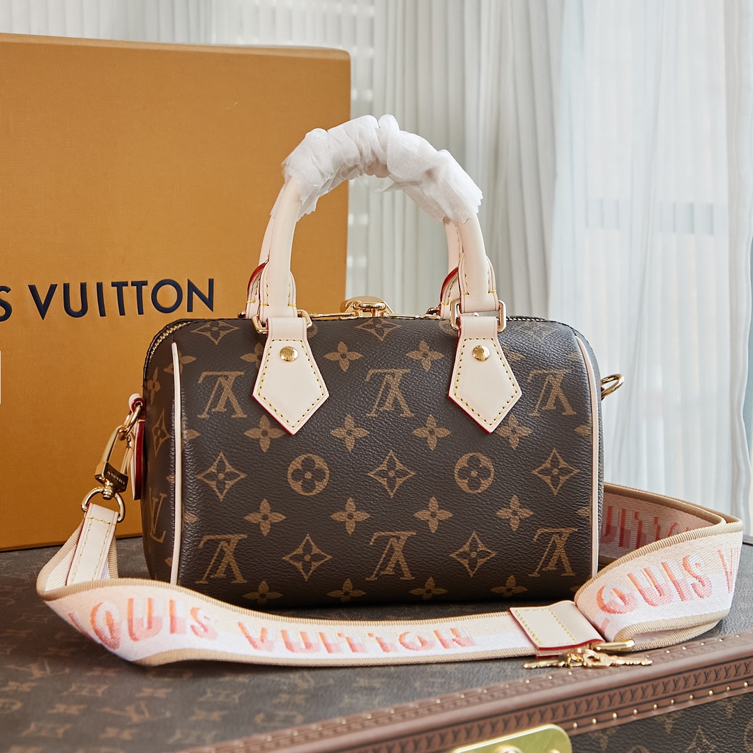 Speedy Bandoulière 20 Monogram Beige M46222