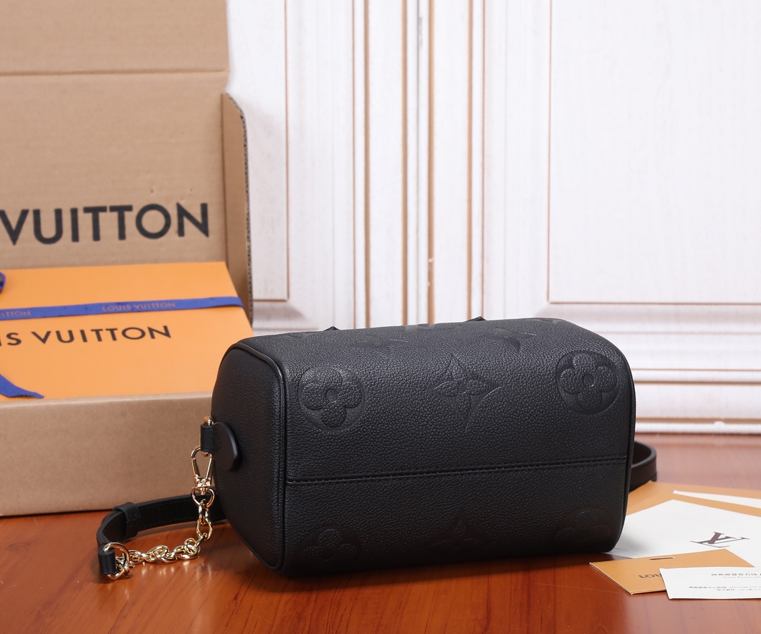 Speedy Bandoulière 20 Monogram Empreinte Leather Black M58953