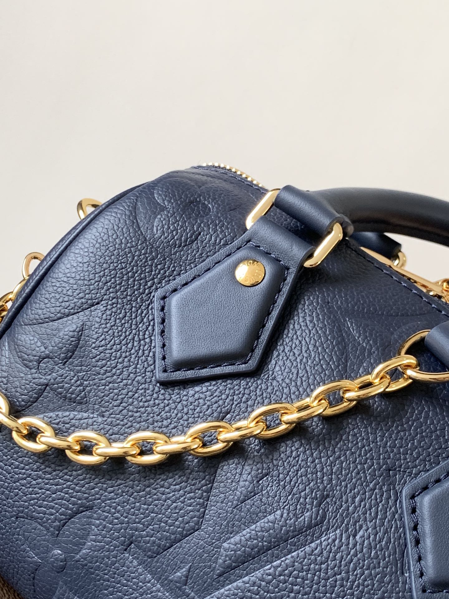 Speedy Bandoulière 20 Monogram Empreinte Leather Navy M14200