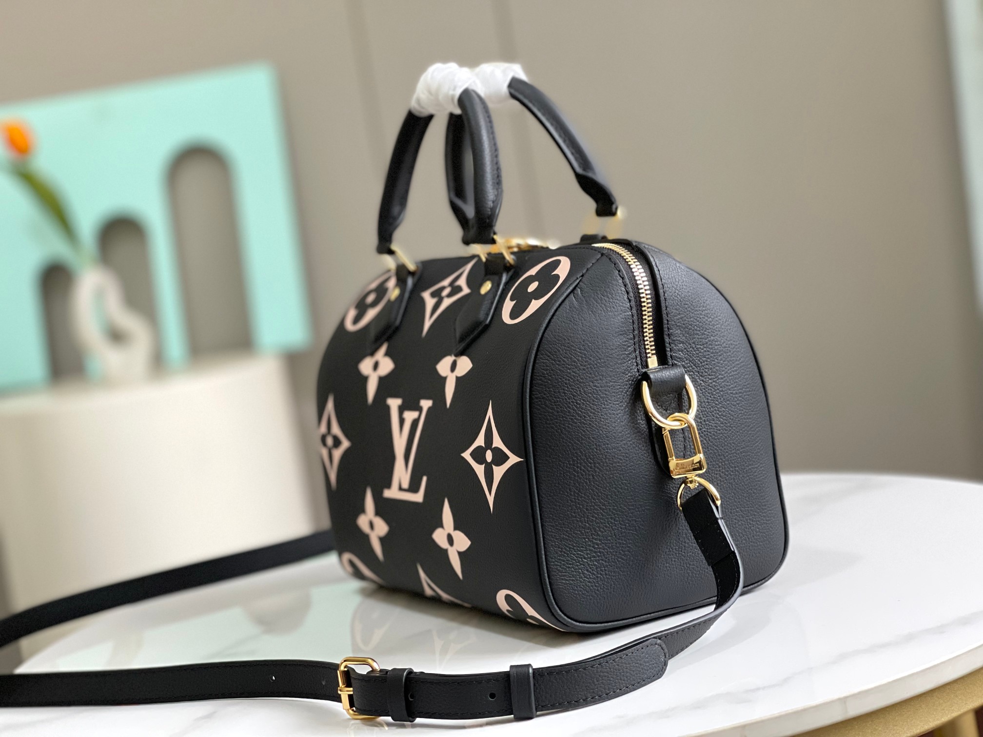 Speedy Bandoulière 25 Bicolor Monogram Empreinte Leather M58947