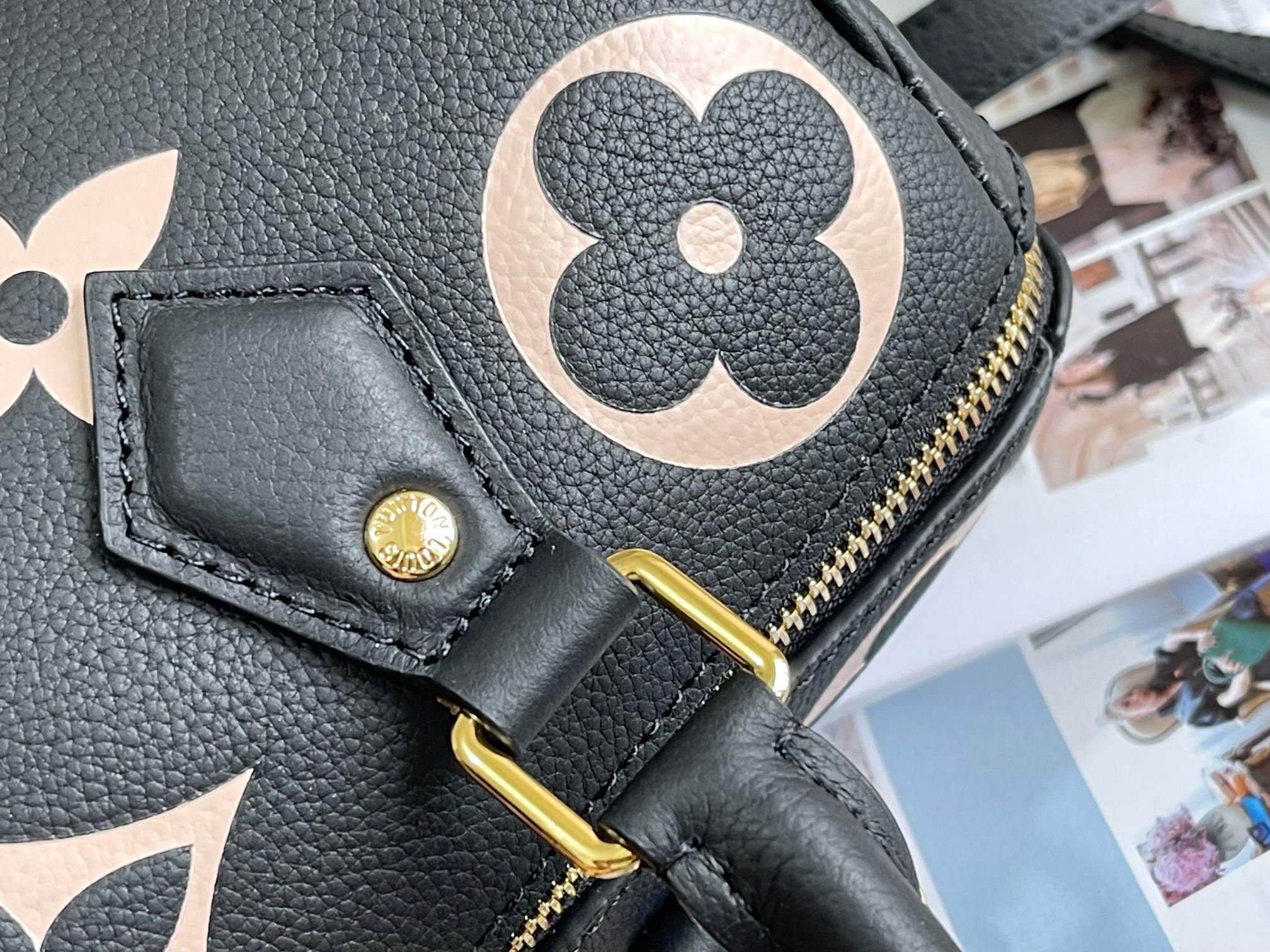 Speedy Bandoulière 25 Bicolor Monogram Empreinte Leather M58947