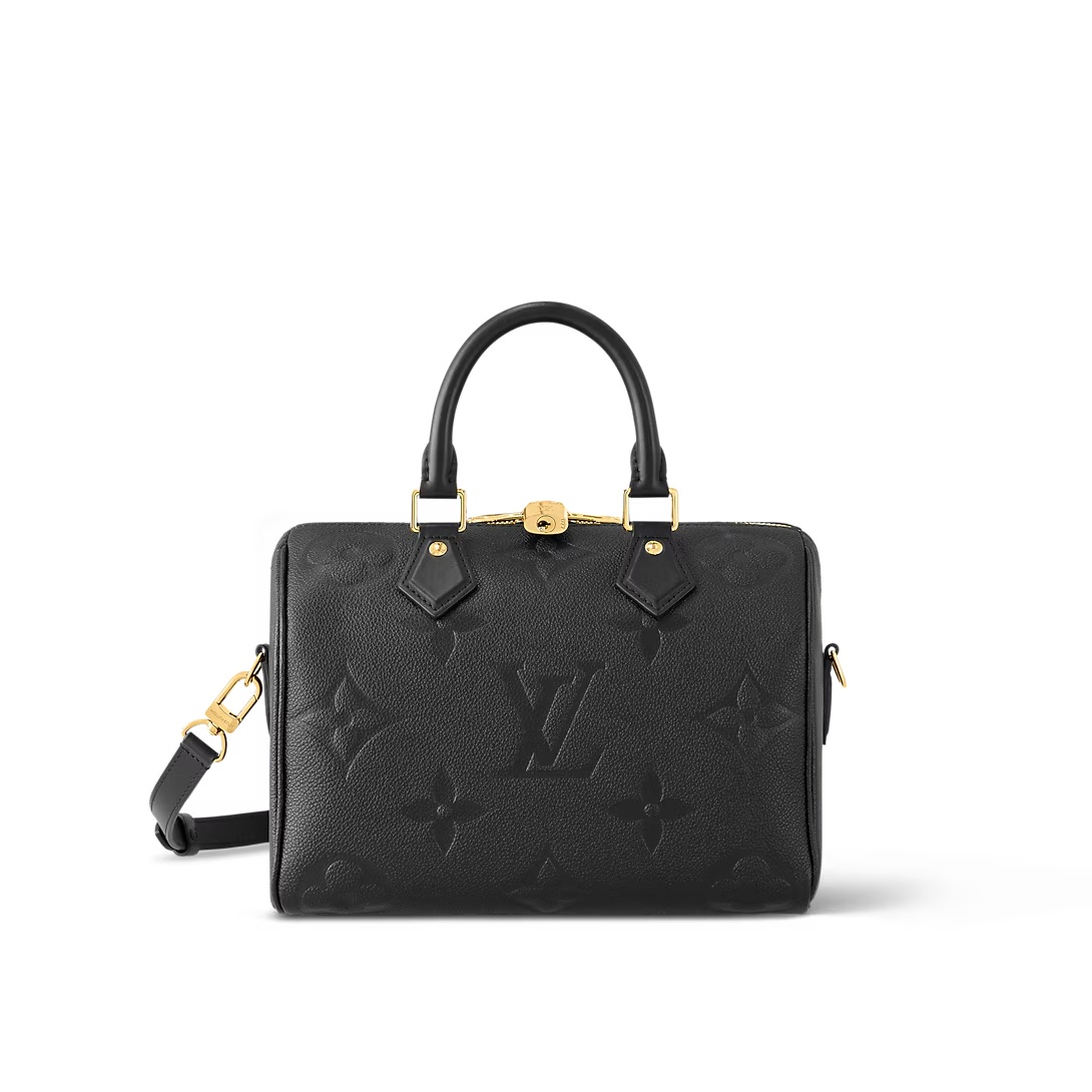 Speedy Bandoulière 25 Monogram Empreinte Leather Black M58951