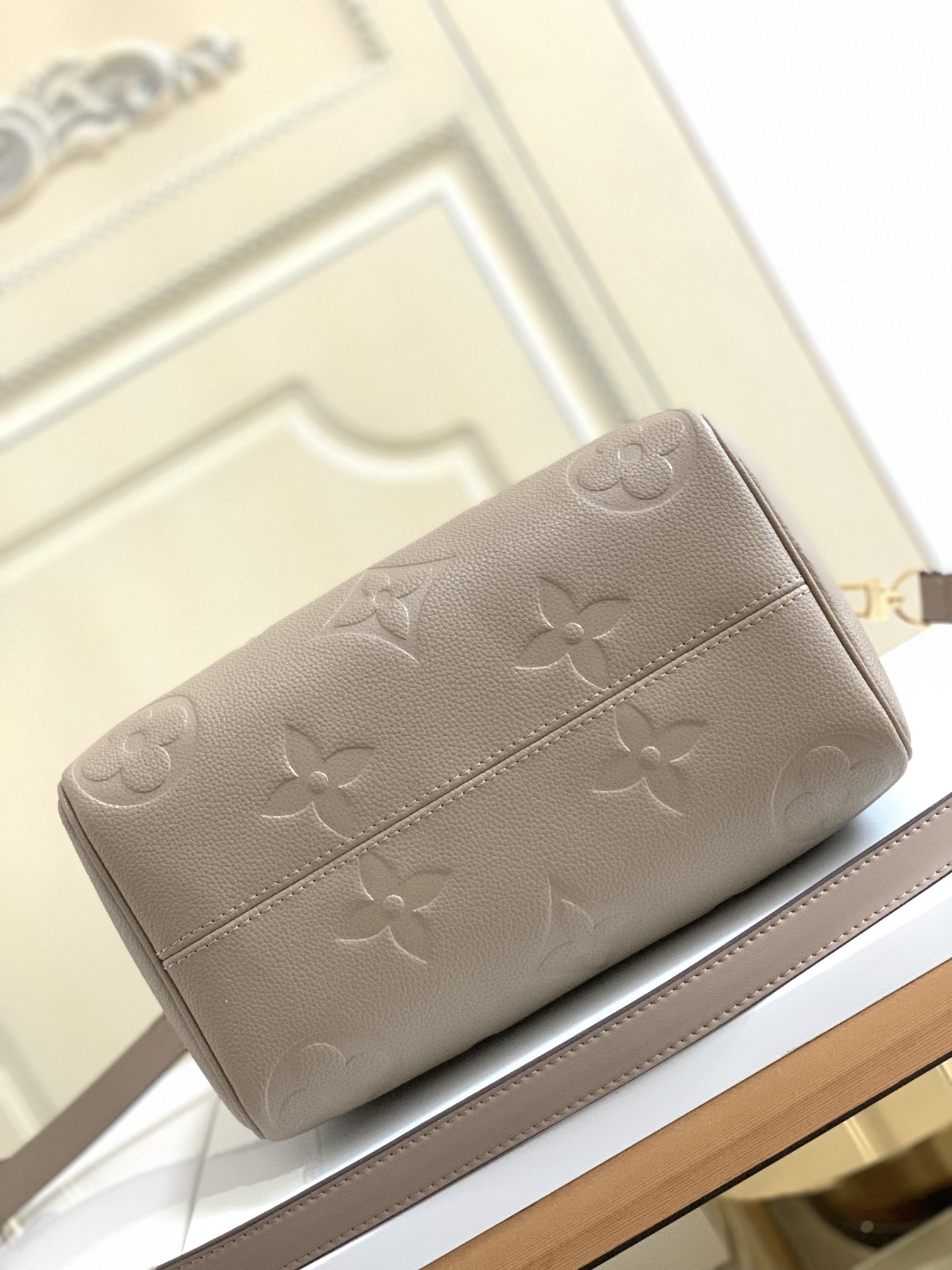 Speedy Bandoulière 25 Monogram Empreinte Leather Turtledove M59273