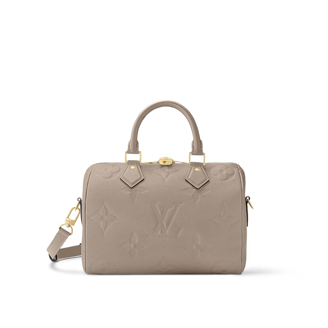 Speedy Bandoulière 25 Monogram Empreinte Leather Turtledove M59273
