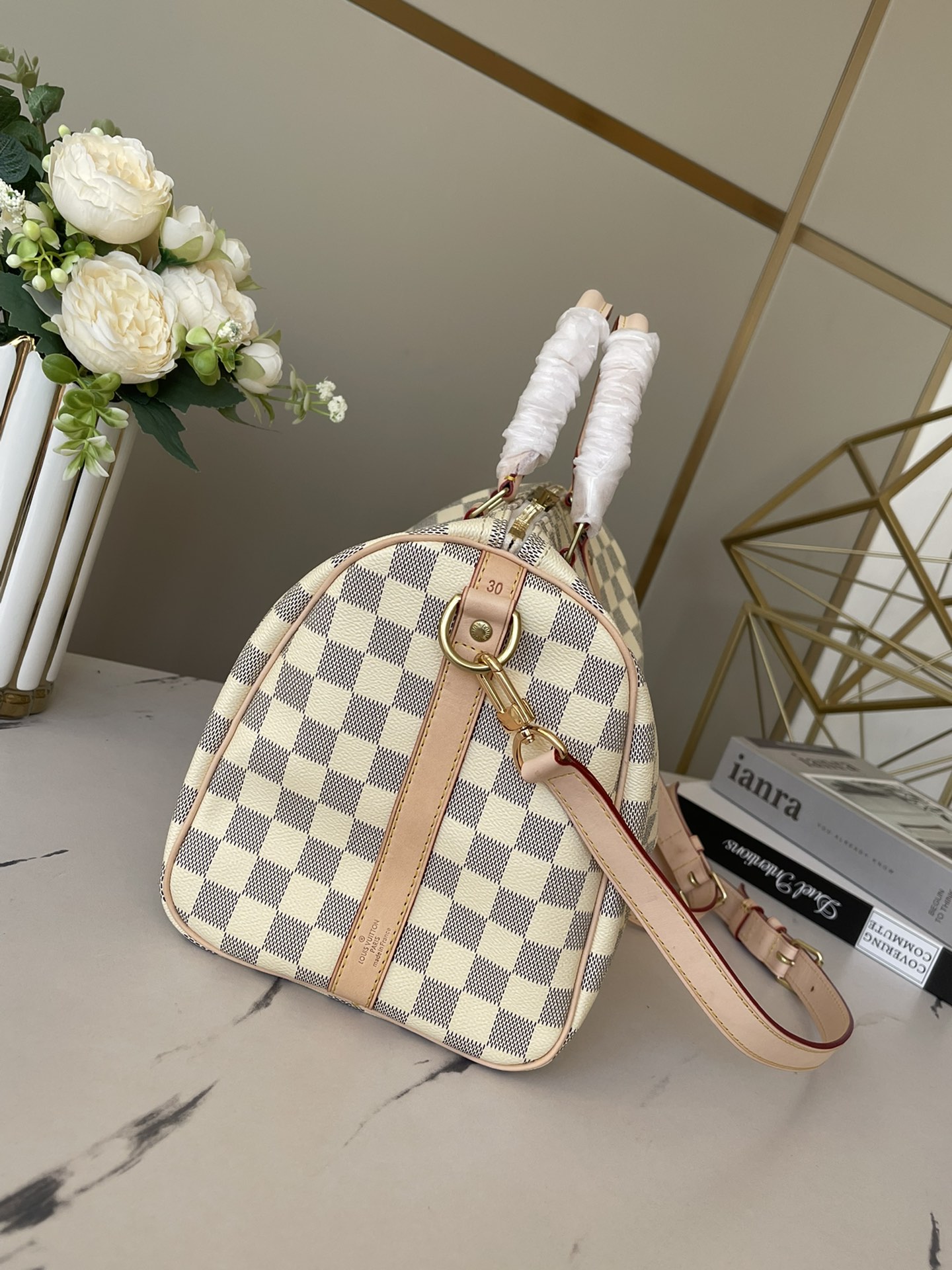 Speedy Bandoulière 30 Damier Azur N40592