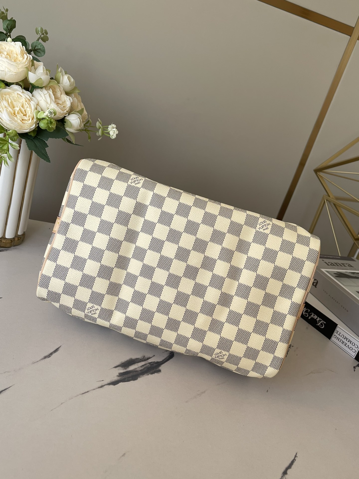 Speedy Bandoulière 30 Damier Azur N40592