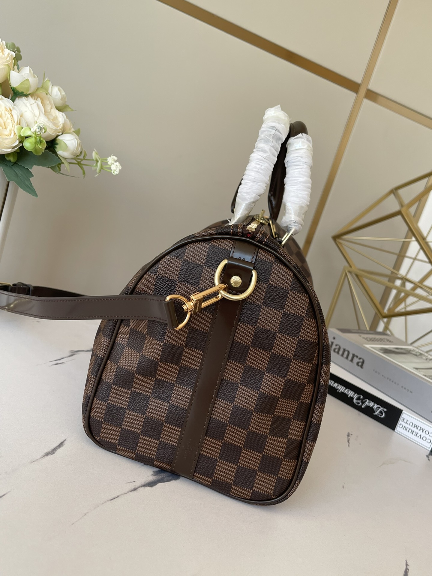 Speedy Bandoulière 30 Damier Ebene N40590
