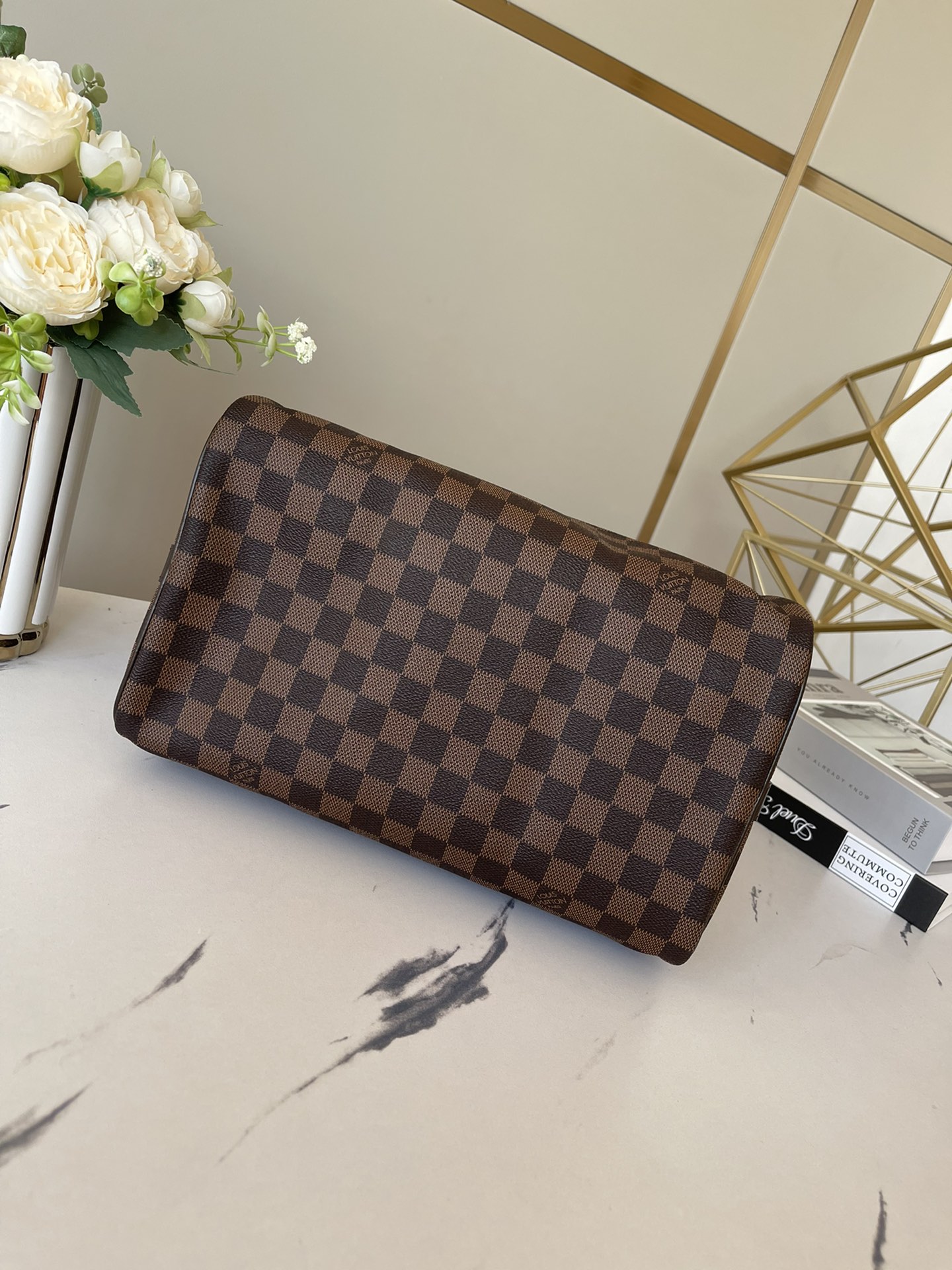 Speedy Bandoulière 30 Damier Ebene N40590
