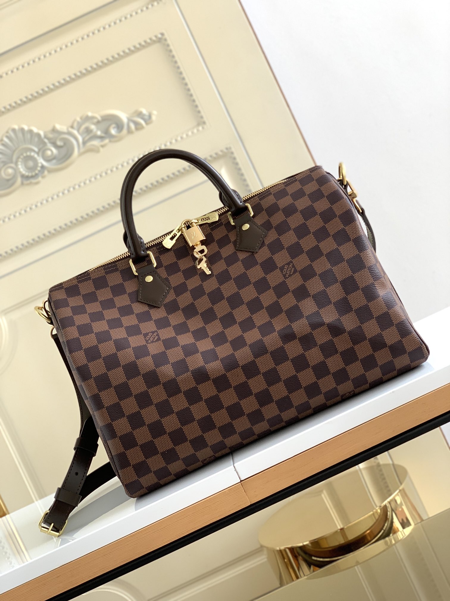 Speedy Bandoulière 35 Damier Ebene N41366