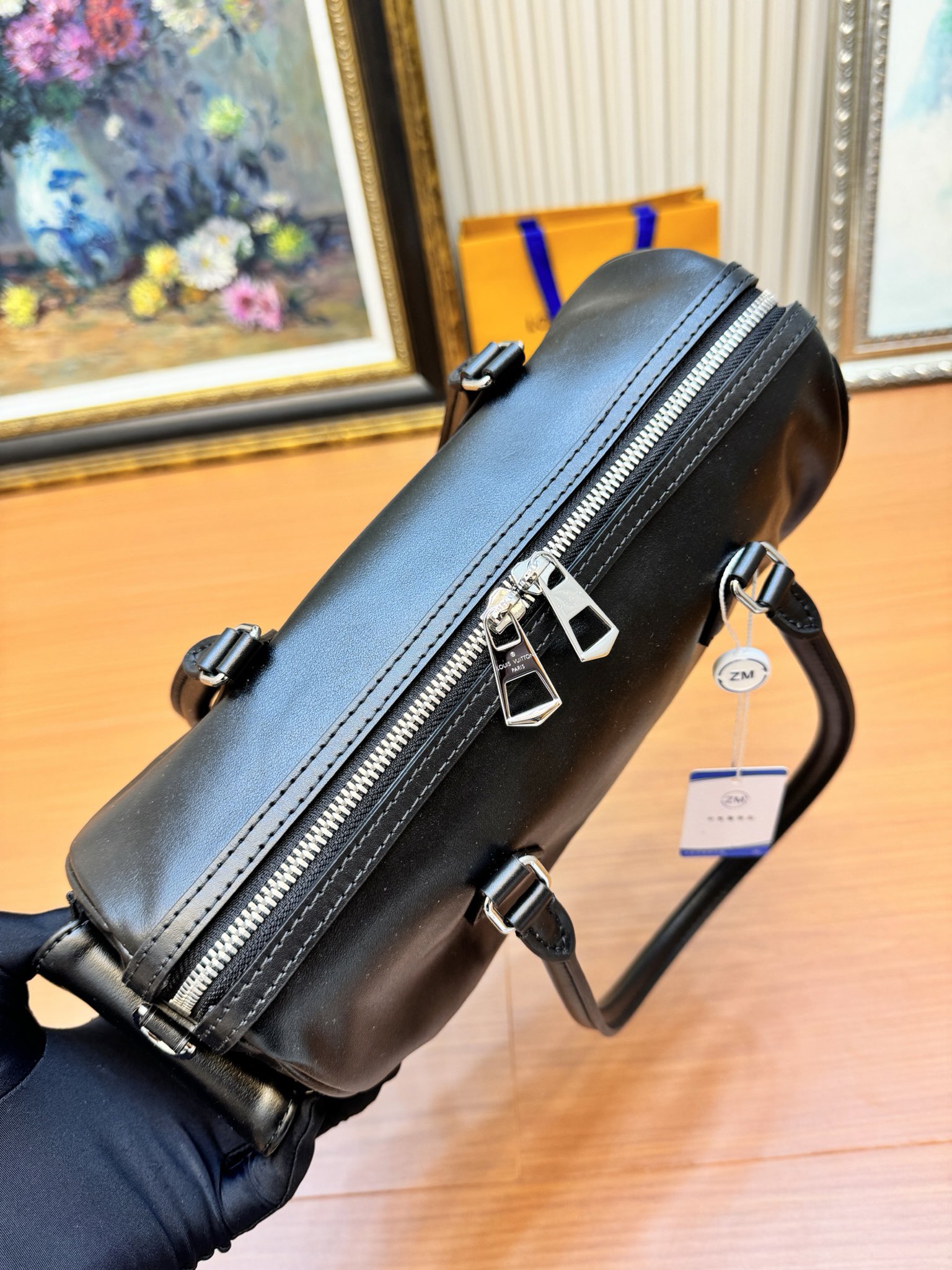 Speedy Cargo Vibe Black Lamb Leather M12934