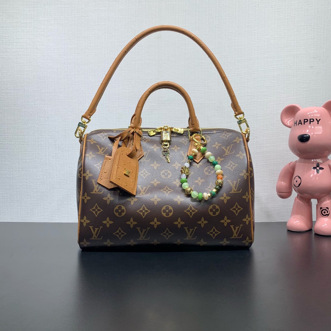 Speedy Soft 30 Boho Monogram Tan N87212