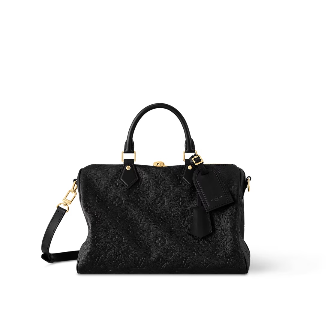 Speedy Soft 30 Dark Monogram Empreinte Leather M47186