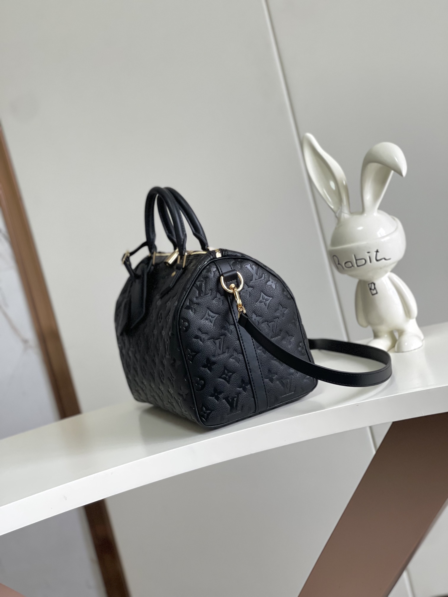 Speedy Soft 30 Dark Monogram Empreinte Leather M47186
