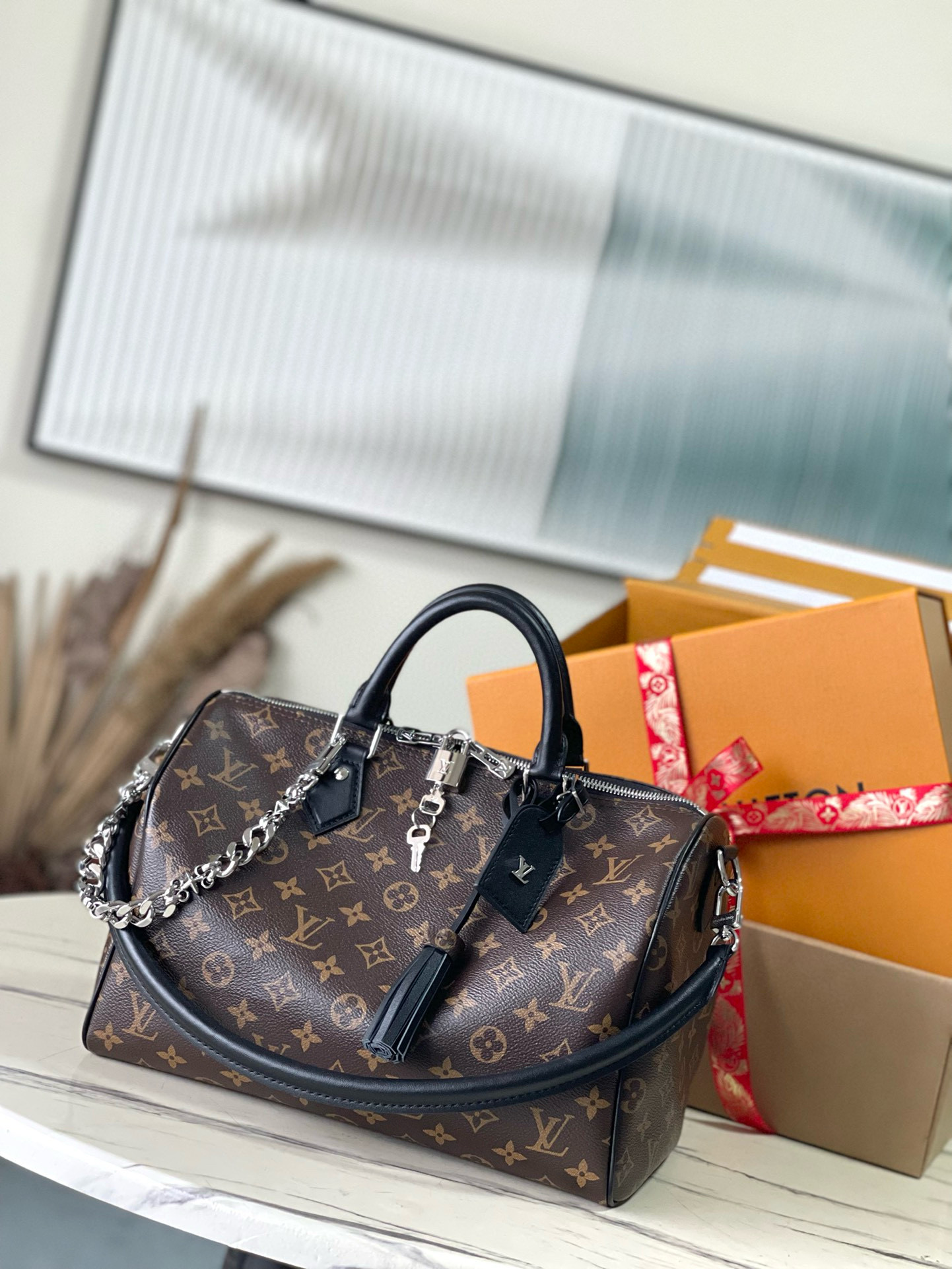 Speedy Soft 30 Dark Monogram M12243