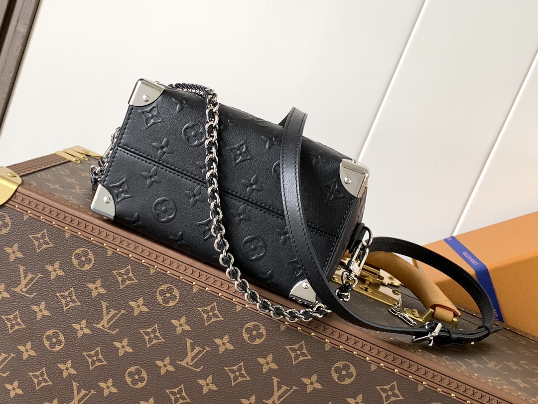 Speedy Trunk 20 Black Calf Leather M14575