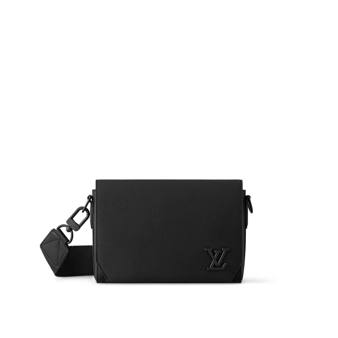 Takeoff Messenger Pm Bag Noir Cowhide Leather M24769