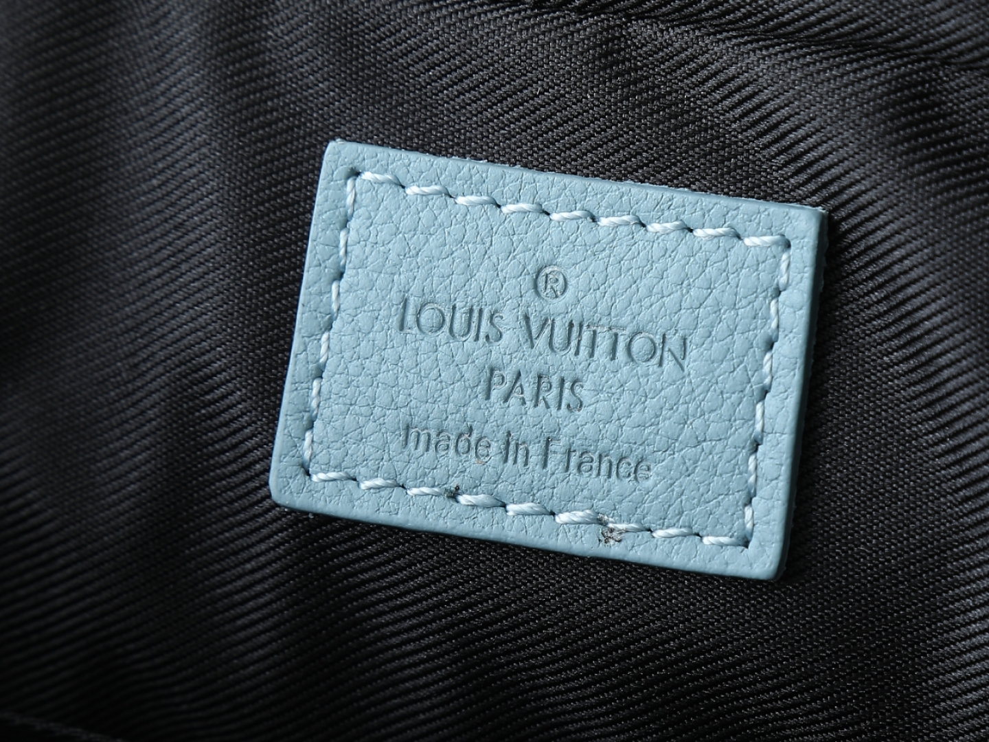Trio Messenger Bag G65 Sky Blue Monogram Shadow M14781