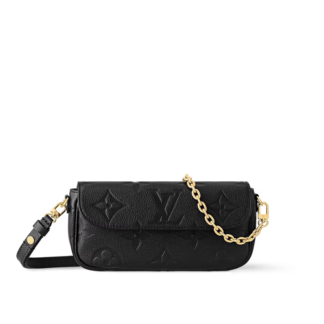 Wallet On Chain Ivy Monogram Empreinte Leather Black M82154